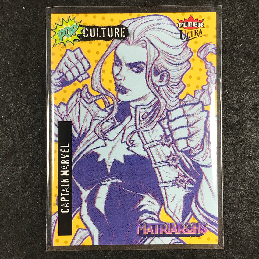 2024 Matriarchs of Marvel CAPTAIN MARVEL YELLOW SP Fleer Ultra Pop Culture #11