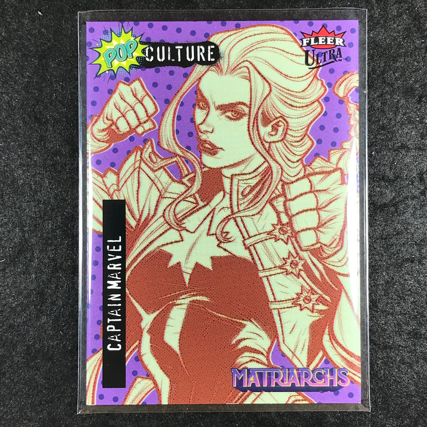 2024 Matriarchs of Marvel CAPTAIN MARVEL PURPLE SP Fleer Ultra Pop Culture #12