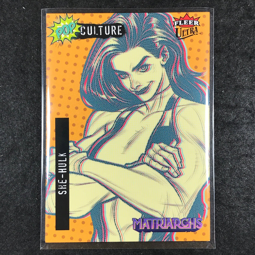 2024 Matriarchs of Marvel SHE-HULK ORANGE SP Fleer Ultra Pop Culture #PC-14