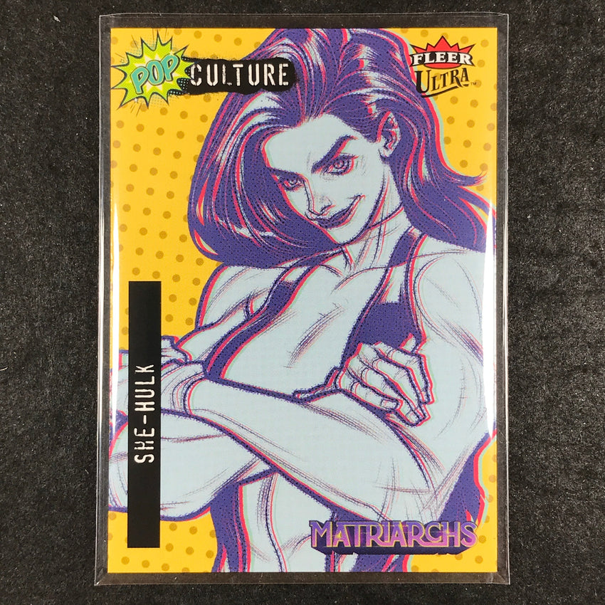 2024 Matriarchs of Marvel SHE-HULK YELLOW SP Fleer Ultra Pop Culture #PC-15