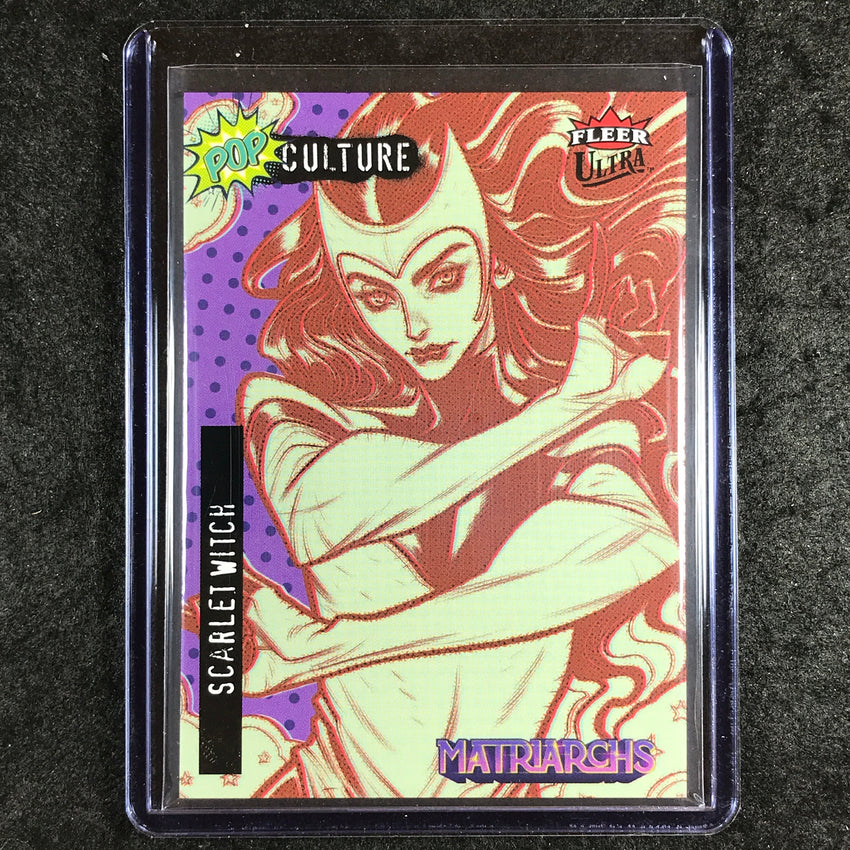2024 Matriarchs of Marvel SCARLET WITCH PURPLE SSP Fleer Ultra Pop Culture #32