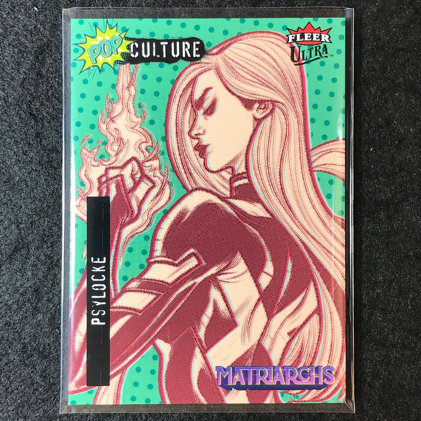 2024 Matriarchs of Marvel PSYLOCKE GREEN Fleer Ultra Pop Culture #PC-33