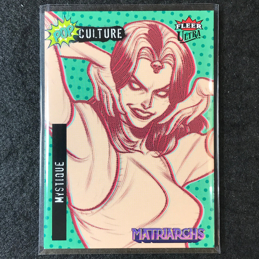 2024 Matriarchs of Marvel MYSTIQUE GREEN SP Fleer Ultra Pop Culture #PC-37