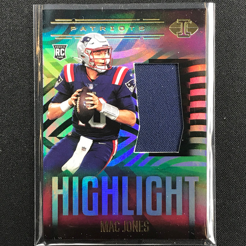 2021 Illusions Mac Jones Rookie Highlight Swatches Jersey No Mj C