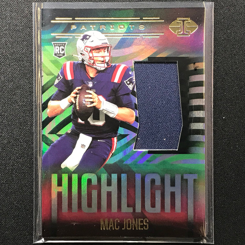2021 Illusions Mac Jones Rookie Highlight Swatches Jersey No Mj F