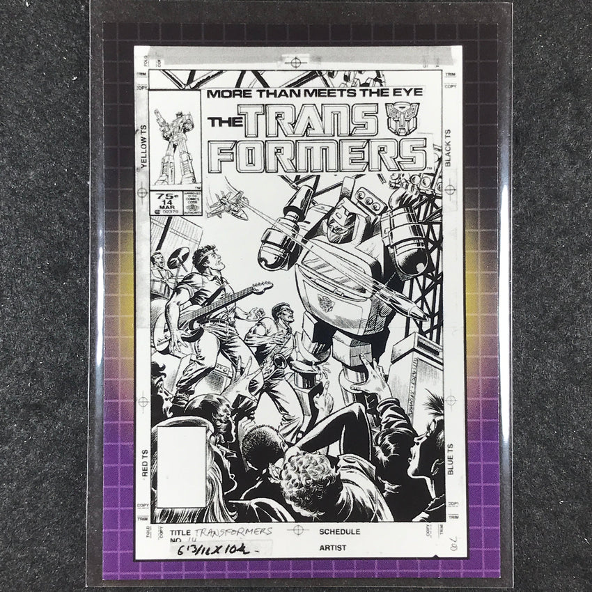 2024 Transformers 40th Anniversary TRANSFORMERS #14 FINAL INKS Line Art #4