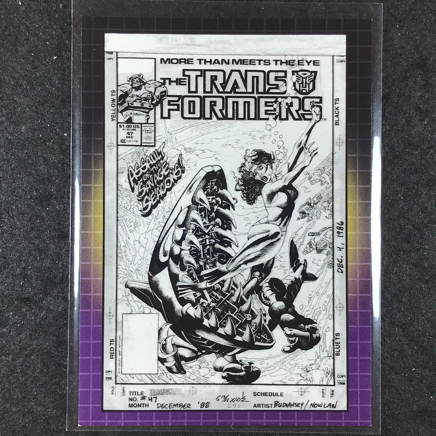 2024 Transformers 40th Anniversary TRANSFORMERS #47 FINAL INKS Line Art #6
