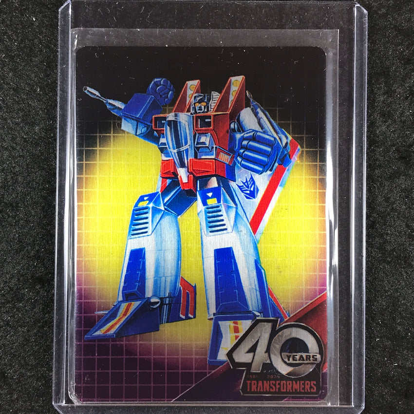 2024 Transformers 40th Anniversary STARSCREAM Metal Art Card #4
