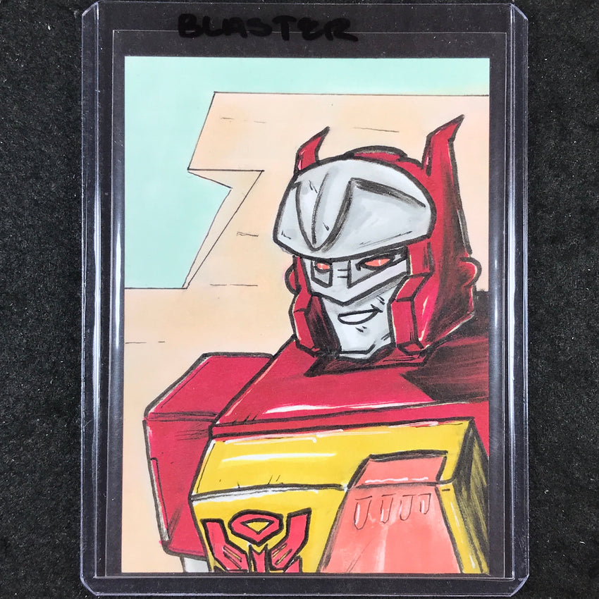 2024 Transformers 40th Anniversary BLASTER Artist Sketch 1/1