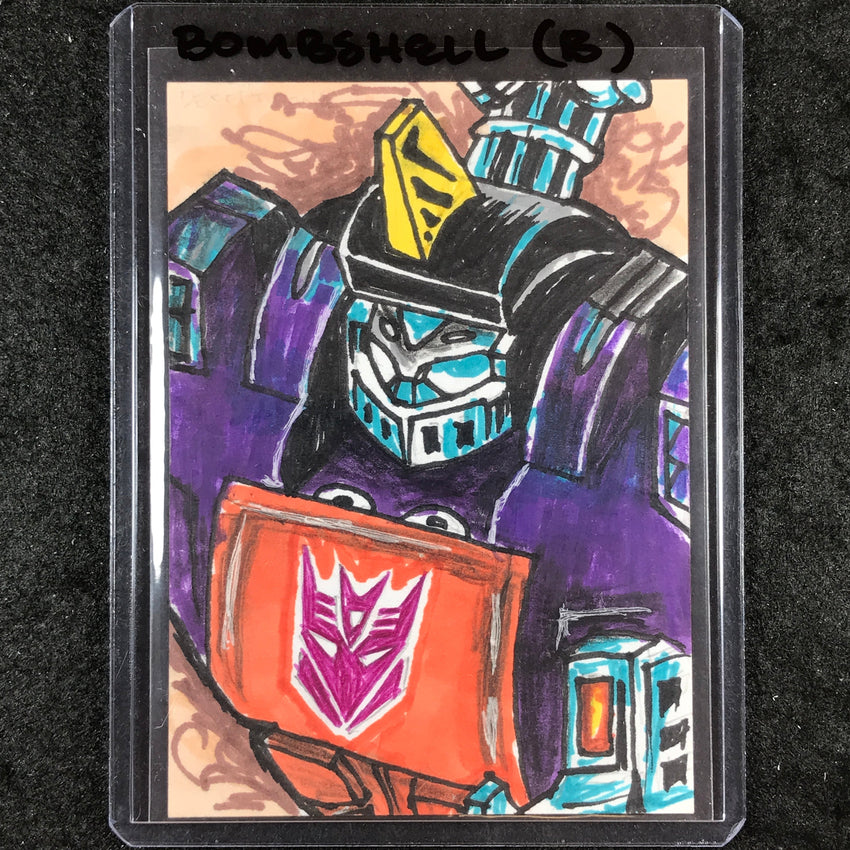 2024 Transformers 40th Anniversary BOMBSHELL (B) Artist Sketch 1/1 MARVIN CANETE