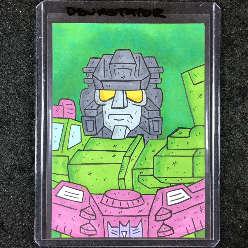 2024 Transformers 40th Anniversary DEVASTATOR Artist Sketch 1/1 STEVE CROCKETT