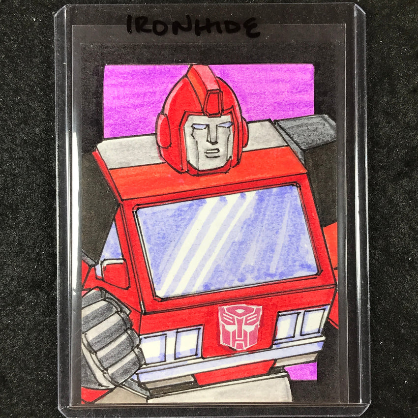 2024 Transformers 40th Anniversary IRONHIDE Artist Sketch 1/1 RUSTICO LIMOSINERO