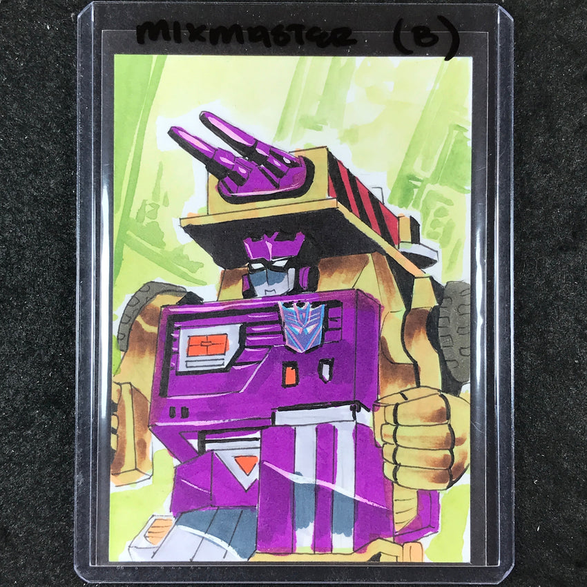 2024 Transformers 40th Anniversary MIXMASTER (B) Artist Sketch 1/1 AJHAY