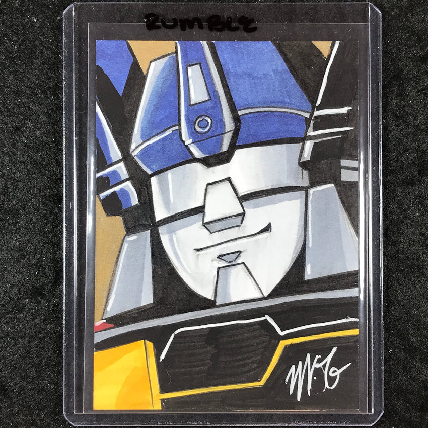 2024 Transformers 40th Anniversary RUMBLE Artist Sketch 1/1
