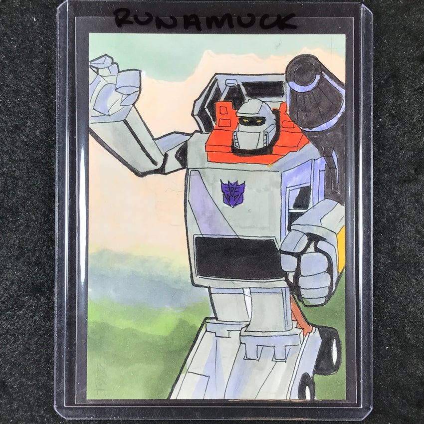 2024 Transformers 40th Anniversary RUNAMUCK Artist Sketch 1/1 FEDERESO JAYAR