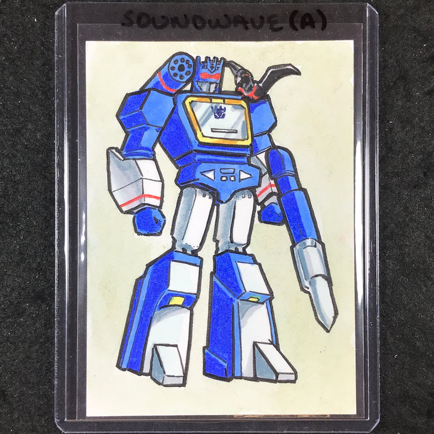 2024 Transformers 40th Anniversary SOUNDWAVE (A) Artist Sketch 1/1 APRIL REYNA