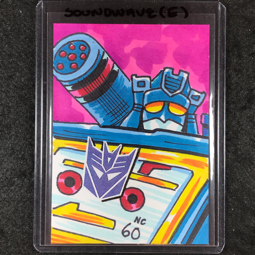 2024 Transformers 40th Anniversary SOUNDWAVE (E) Artist Sketch 1/1 KEN HAESER