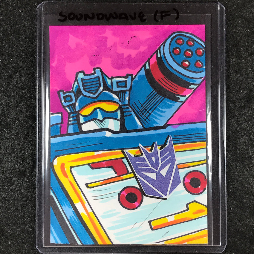 2024 Transformers 40th Anniversary SOUNDWAVE (F) Artist Sketch 1/1 KEN HAESER
