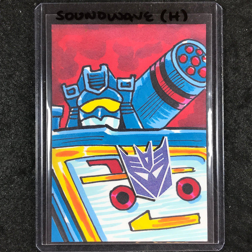 2024 Transformers 40th Anniversary SOUNDWAVE (H) Artist Sketch 1/1 KEN HAESER
