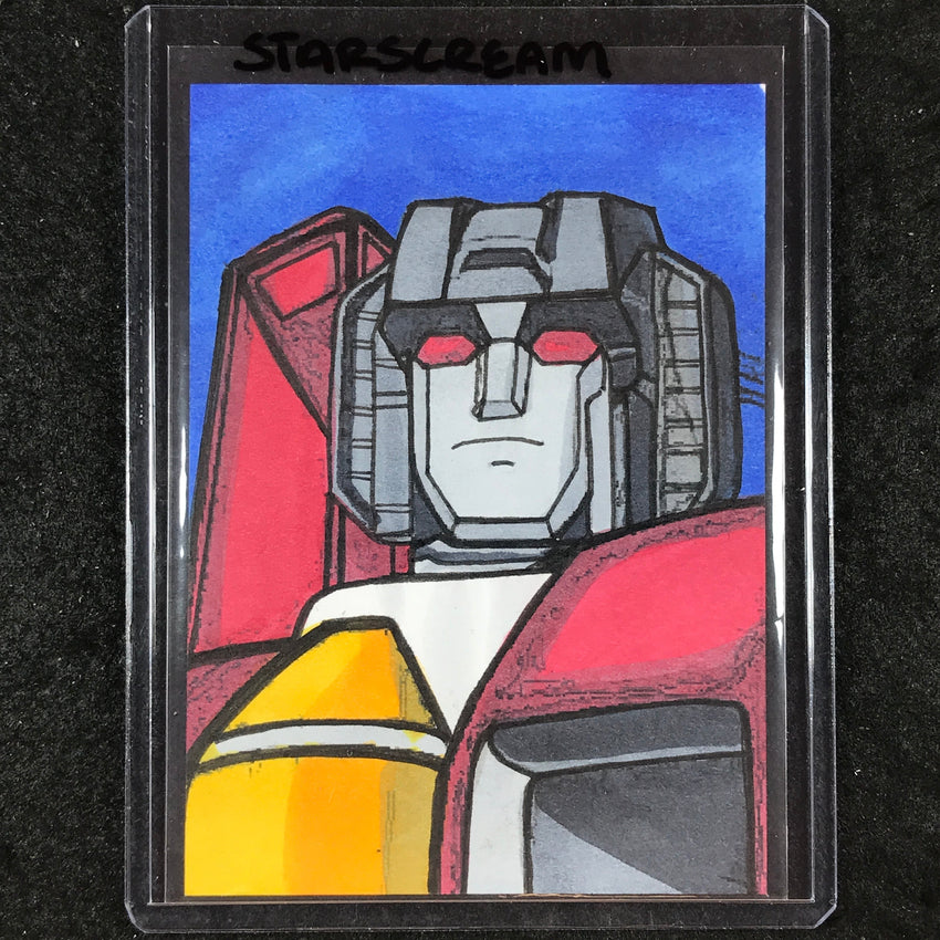 2024 Transformers 40th Anniversary STARSCREAM Artist Sketch 1/1 MICHAEL MUNSHAW