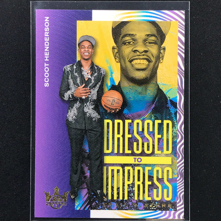 2023-24 Court Kings Scoot Henderson Dressed To Impress Rookie Base #6