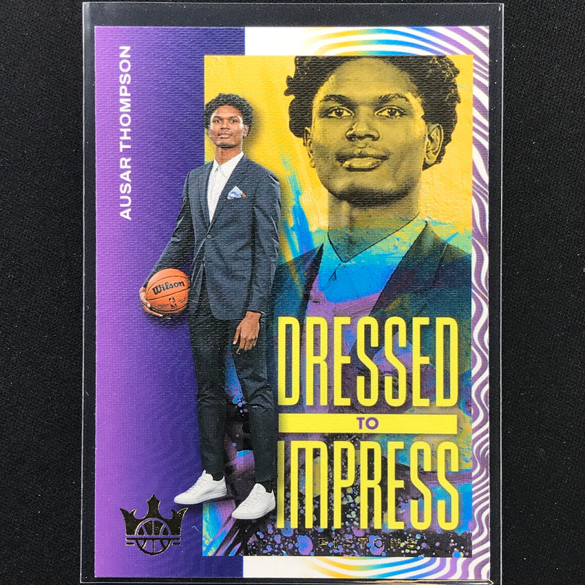 2023-24 Court Kings Ausar Thompson Dressed To Impress Rookie Base #9