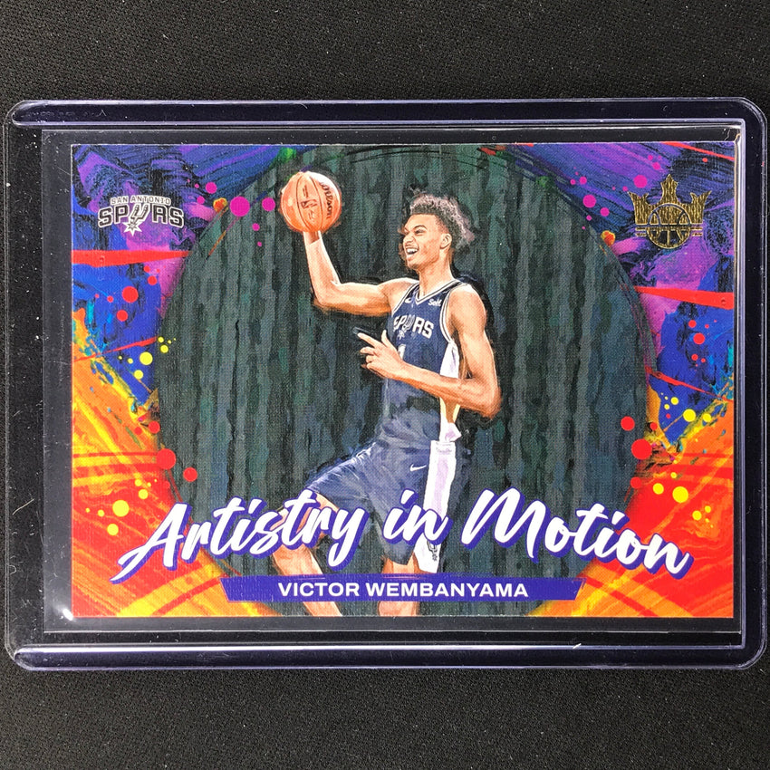 2023-24 Court Kings Victor Wembanyama Artistry In Motion Rookie Base No 12