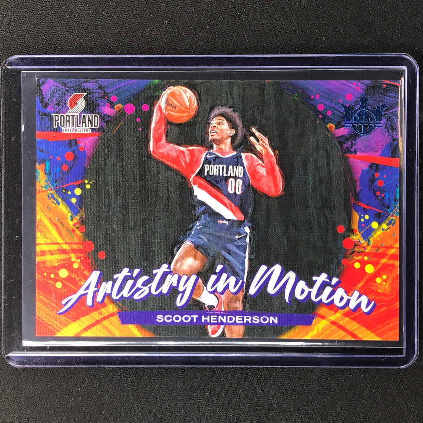 2023-24 Court Kings Scoot Henderson Artistry In Motion Amethyst 8/99 No 27