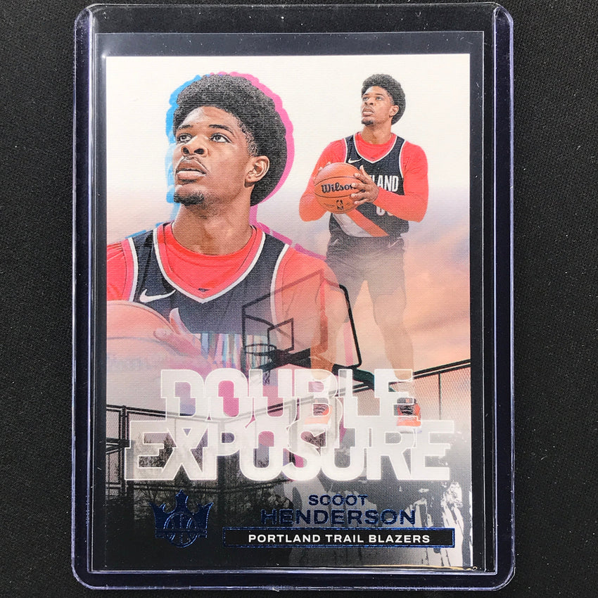 2023-24 Court Kings Scoot Henderson Double Exposure Rookie Amethyst 81/99