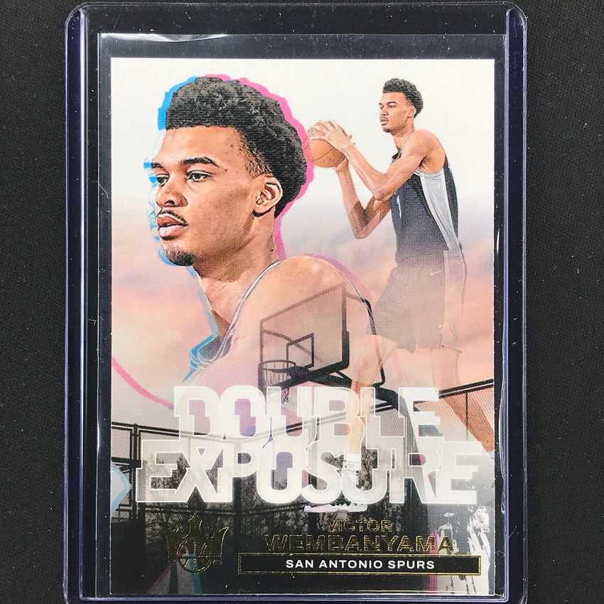 2023-24 Court Kings Victor Wembanyama Double Exposure Rookie Base No 19