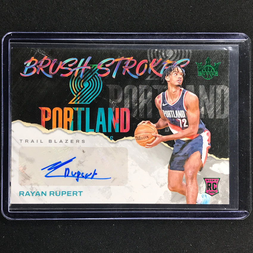 2023-24 Court Kings Rayan Rupert Brush Strokes Rookie Auto Jade #Ray