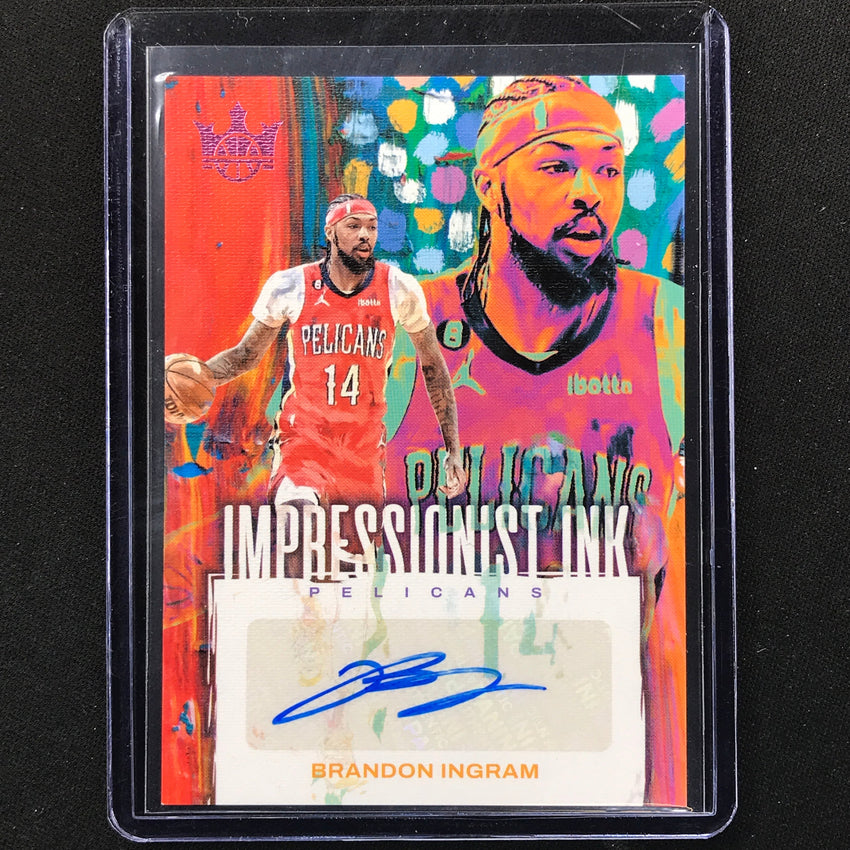 2023-24 Court Kings Brandon Ingram Impressionist Ink Auto Pink 8/8