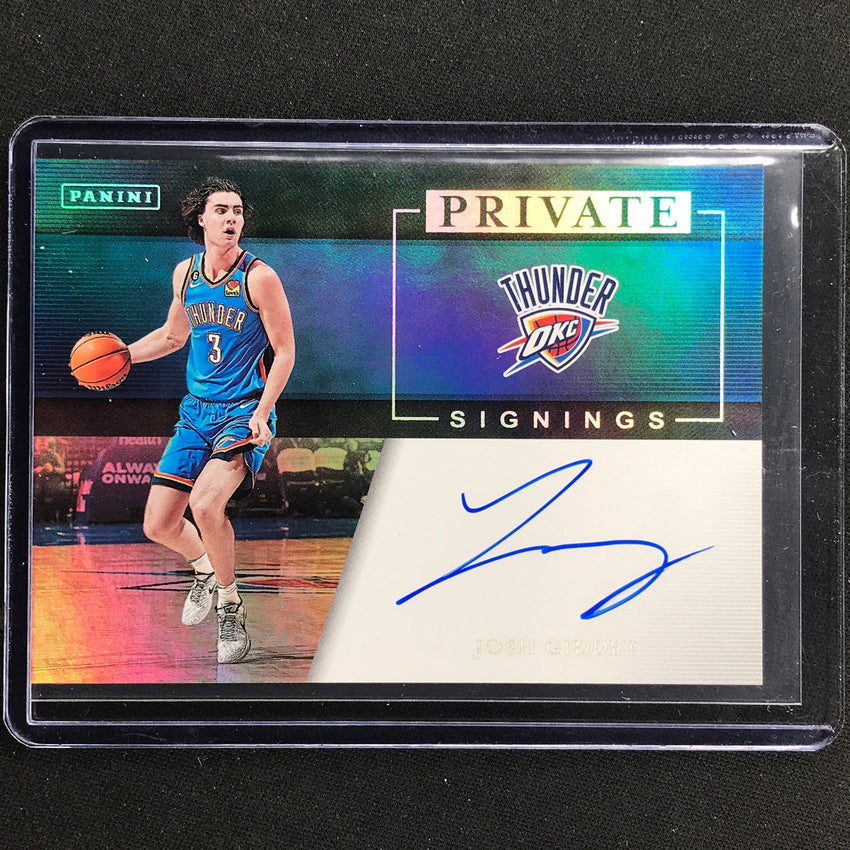 2023-24 Court Kings Josh Giddey Private Signings Auto #Gid