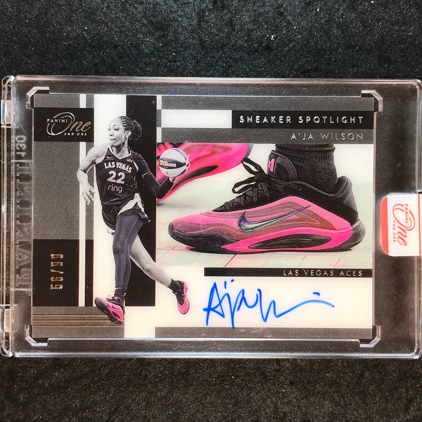 2025 One and One WNBA A'JA WILSON Sneaker Spotlight Signatures Auto 56/99