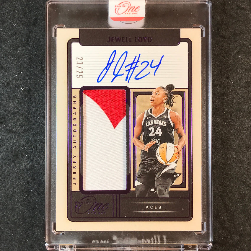 2025 One and One WNBA JEWELL LOYD Jersey Autograph Purple 23/25