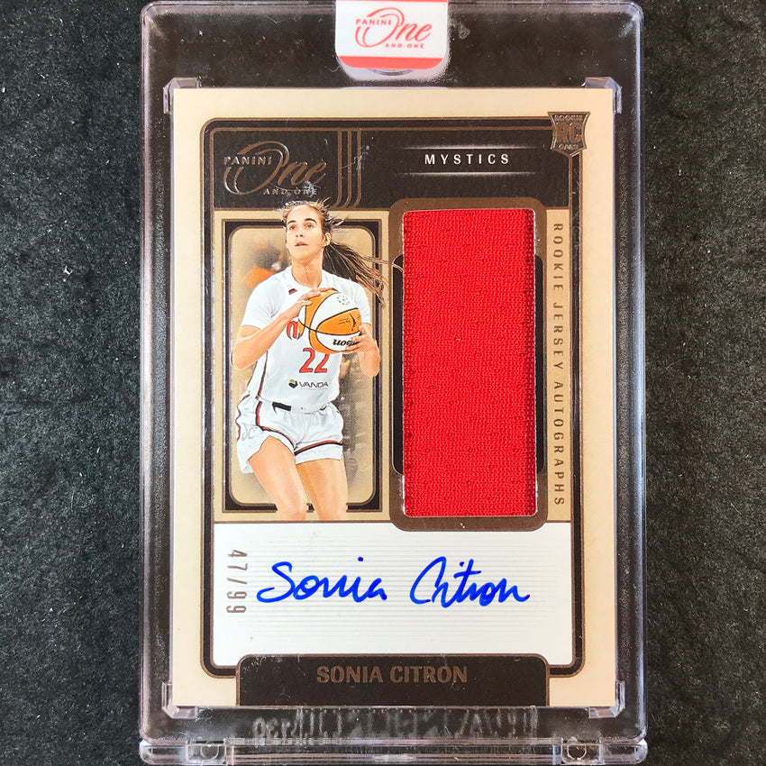 2025 One and One WNBA SONIA CITRON Rookie Jersey Autograph 47/99