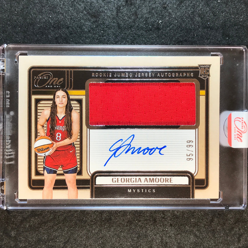 2025 One and One WNBA GEORGIA AMOORE Rookie Jumbo Jersey Auto 95/99