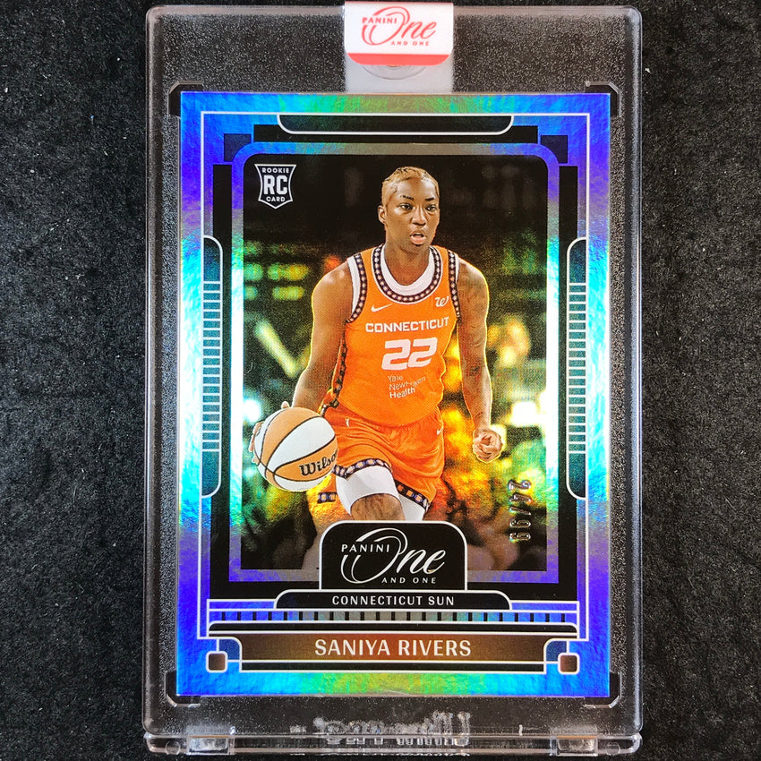 2025 One and One WNBA SANIYA RIVERS Rookie Base 24/99 #57