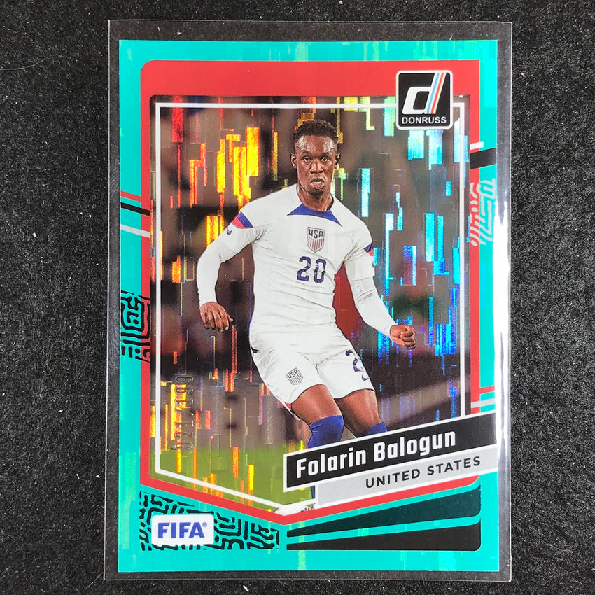 2023-24 Donruss Soccer FOLARIN BALOGUN Base Teal 21/199 No. 63