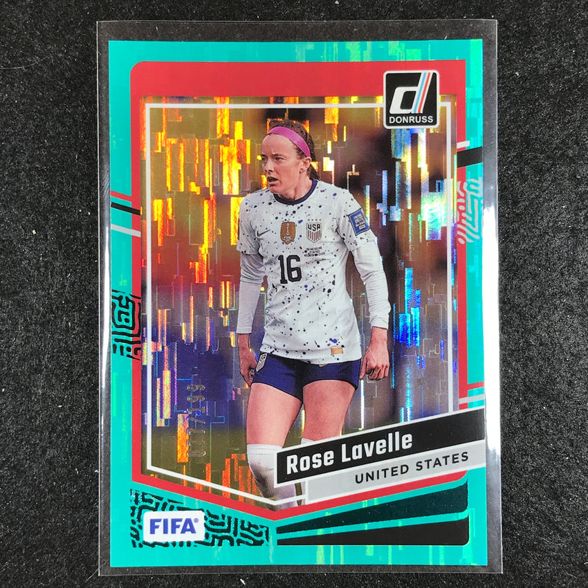 2023-24 Donruss Soccer ROSE LAVELLE Base Teal 77/199 No. 65