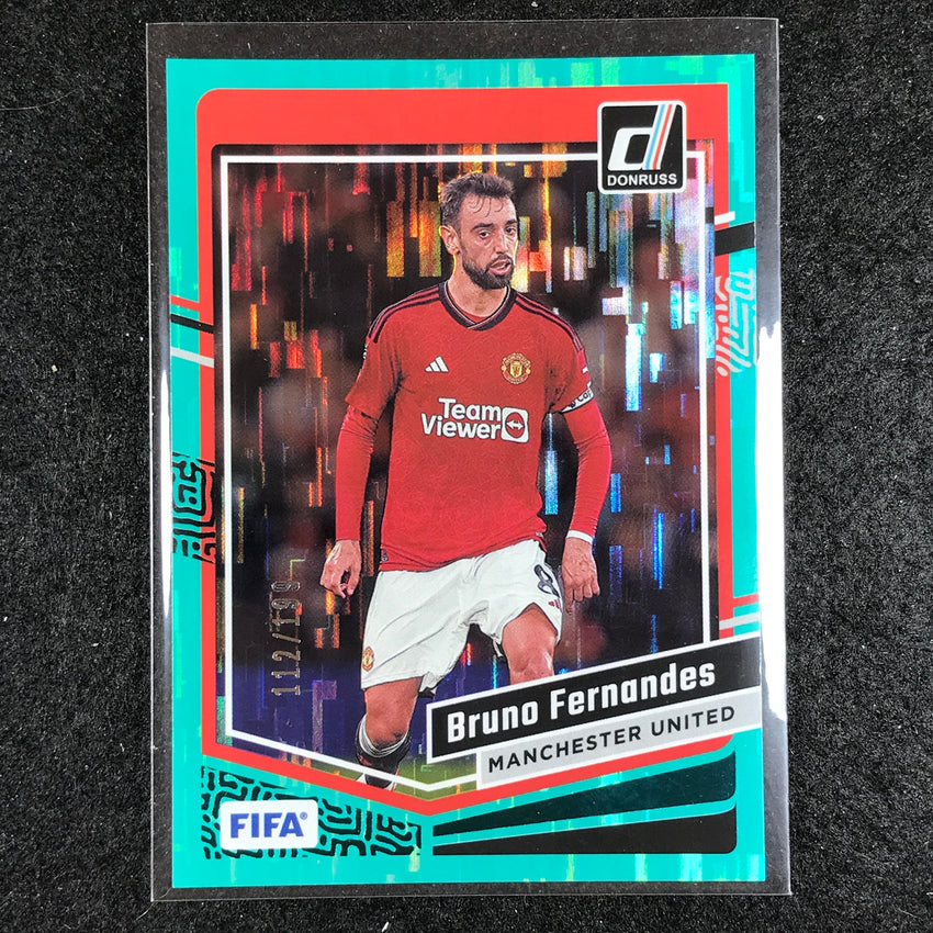 2023-24 Donruss Soccer BRUNO FERNANDES Base Teal 112/199 No. 95