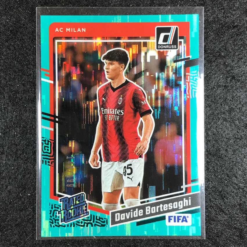 2023-24 Donruss Soccer DAVIDE BARTESAGHI Rated Rookie Base Teal 145/199 #186