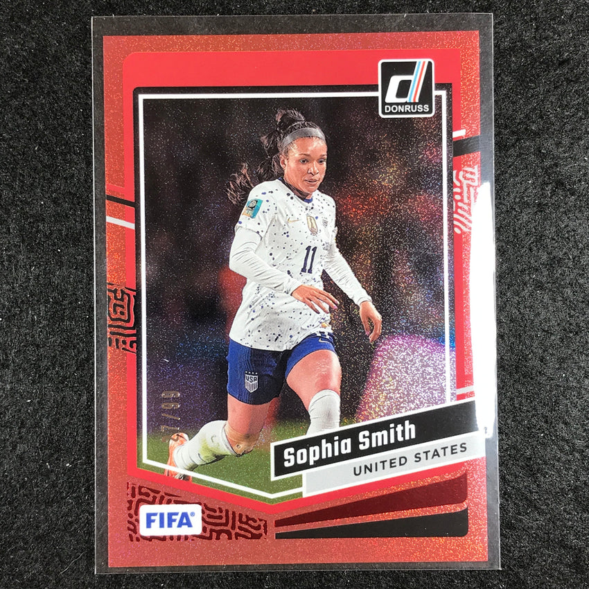 2023-24 Donruss Soccer SOPHIA SMITH Base Red 27/99 No. 66