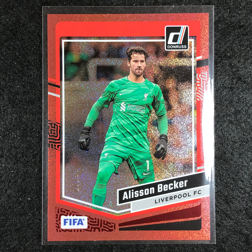 2023-24 Donruss Soccer ALISSON BECKER Base Red 26/99 No. 86