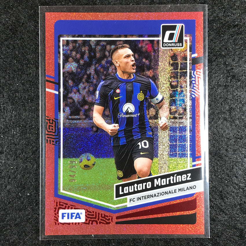2023-24 Donruss Soccer LAUTARO MARTINEZ Base Red 94/99 No. 134