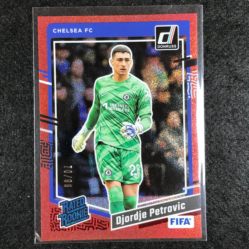 2023-24 Donruss Soccer DJORDJE PETROVIC Rated Rookie Base Red 70/99 #195