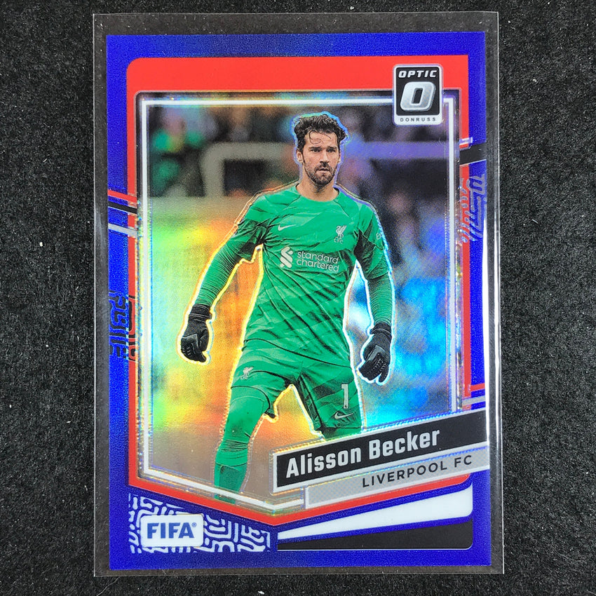 2023-24 Donruss Soccer ALISSON BECKER Optic Blue 92/99 #86