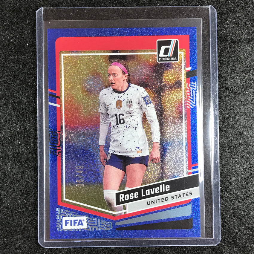 2023-24 Donruss Soccer ROSE LAVELLE Base Blue 26/49 No. 65
