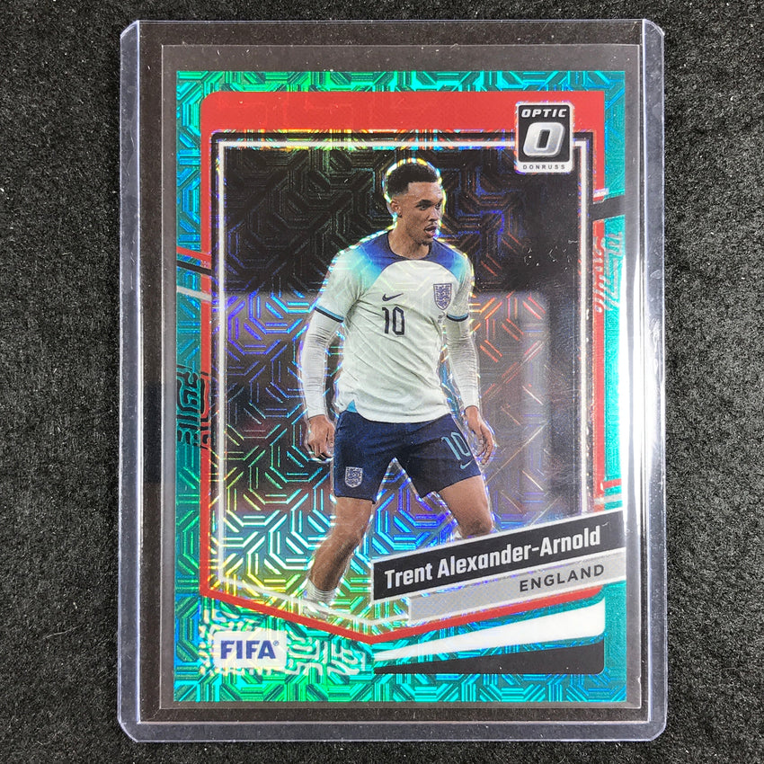 2023-24 Donruss Soccer TRENT ALEXANDER-ARNOLD Optic Teal Mojo 19/49 No. 10