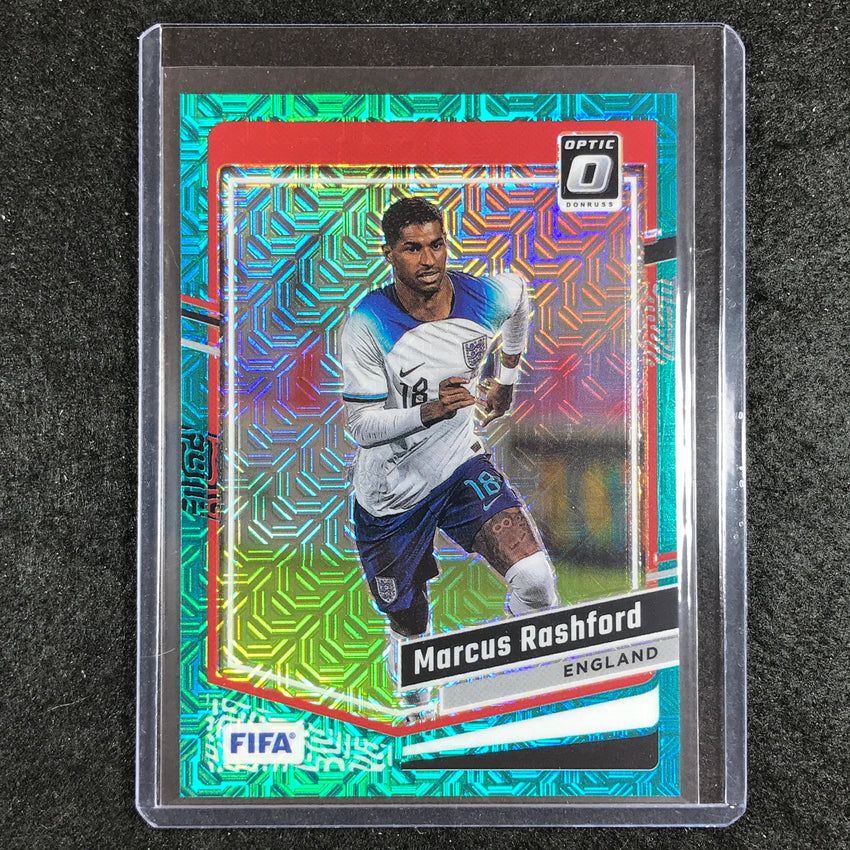 2023-24 Donruss Soccer MARCUS RASHFORD Optic Teal Mojo 7/49 #15